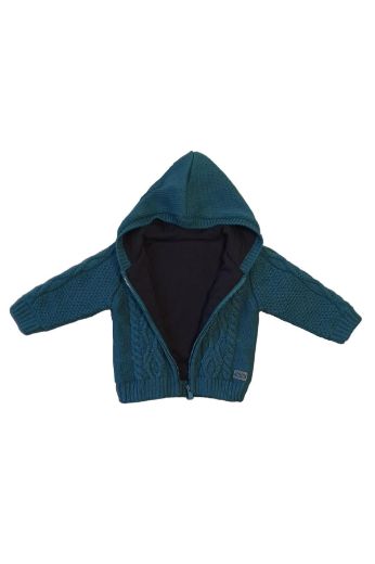 Picture of Bebepan 6872 PETROL BLUE Boys Cardigan