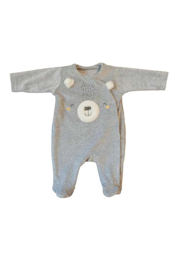 Picture of Bebepan 4546 GREY Baby Overalls