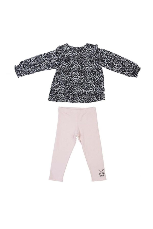 Picture of Bebepan 3879 BLACK-PINK Girl Suit