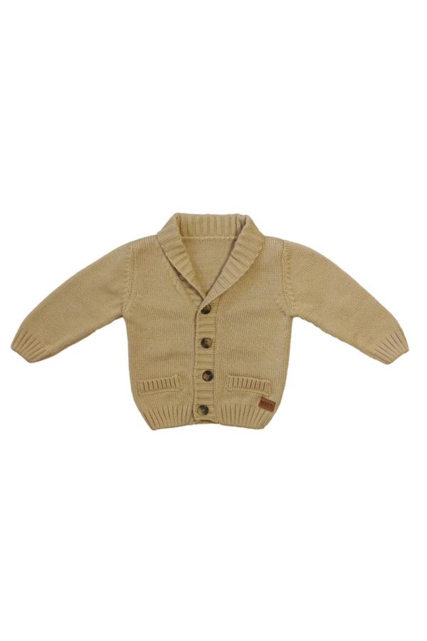 Picture of Bebepan 6878 STONE Boys Cardigan