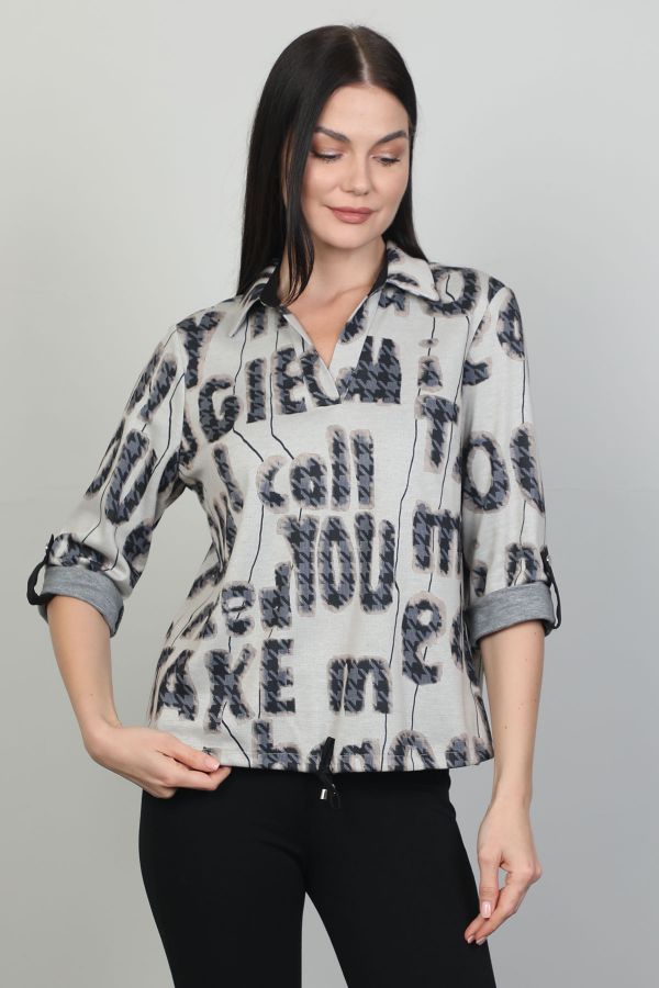 Picture of Aras 11915 GREY Women Blouse