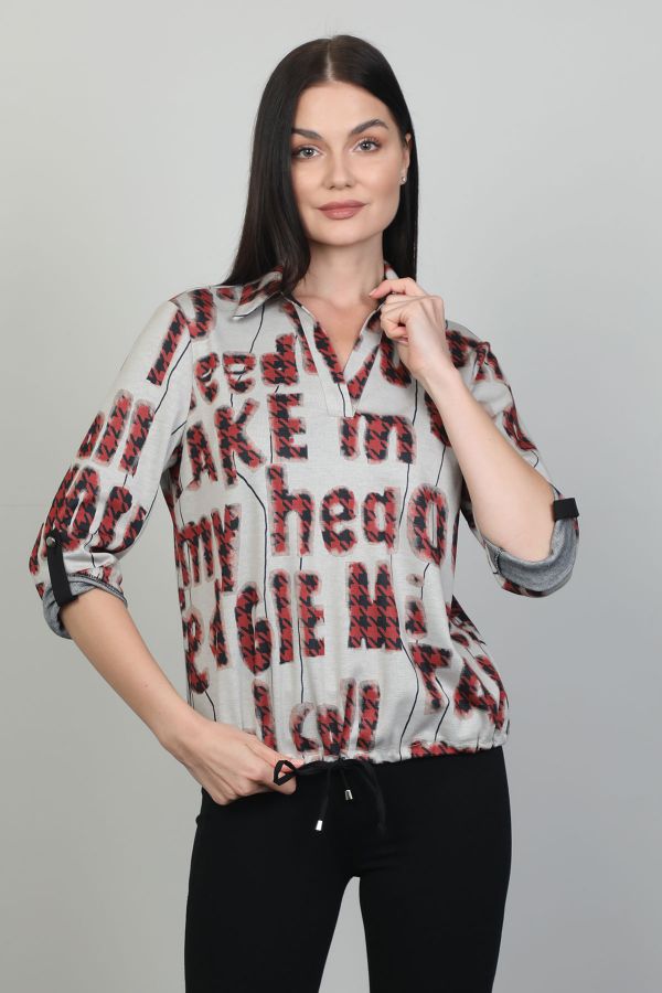 Picture of Aras 11915 RED Women Blouse