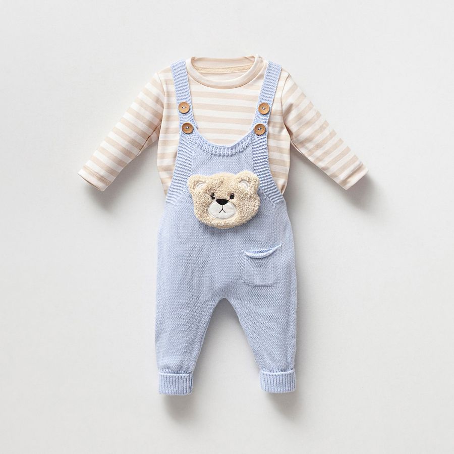 TAFYY BABY 50668 MAVİ Bebek Salopet resmi