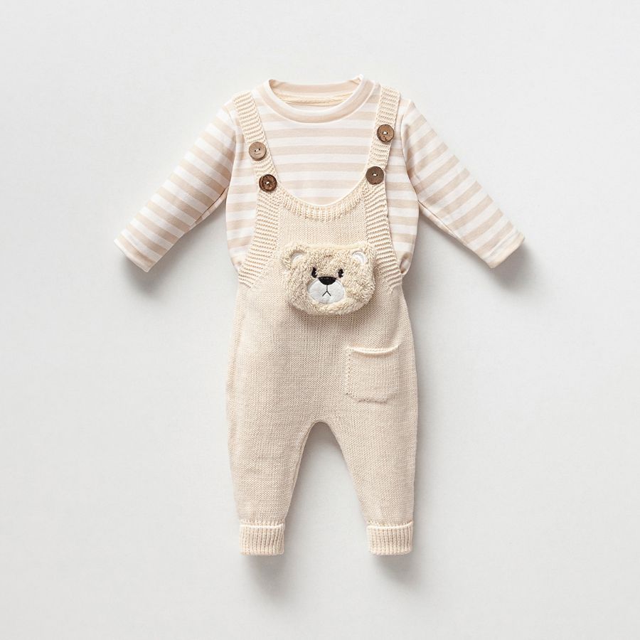 Picture of TAFYY BABY 50668 BEIGE Overalls