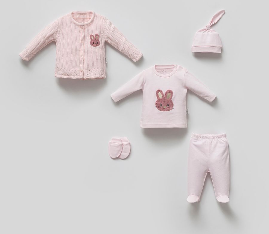 TAFYY BABY 30208 PEMBE Bebek Set resmi