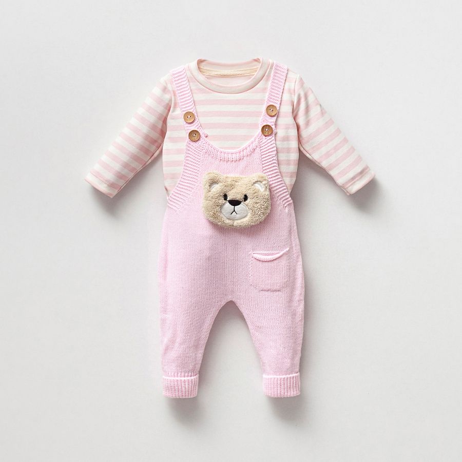 Picture of TAFYY BABY 50668 PINK Overalls