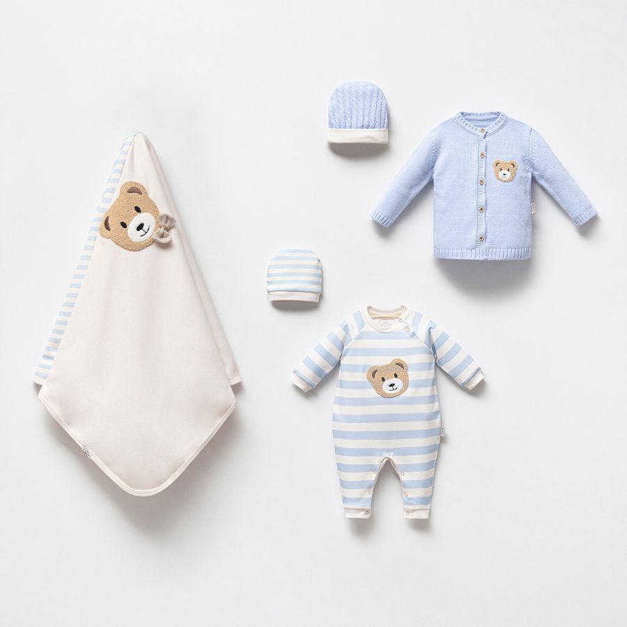 TAFYY BABY 14030 MAVİ Bebek Set resmi