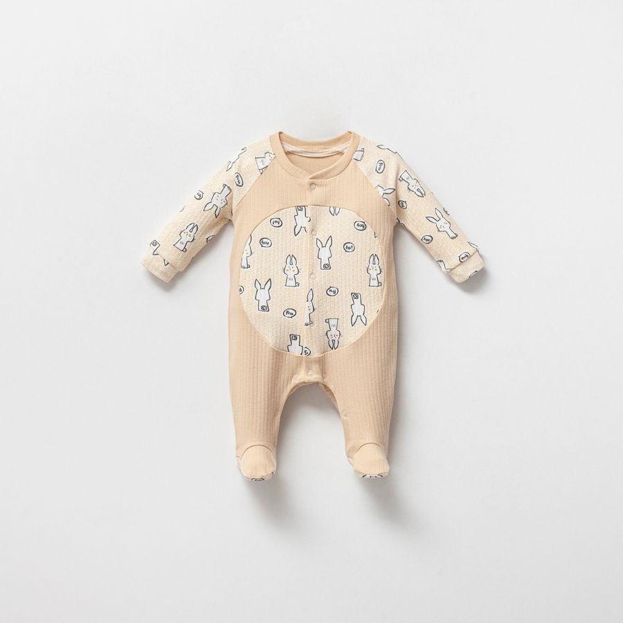 Picture of TAFYY BABY 50702 BEIGE Baby Overalls