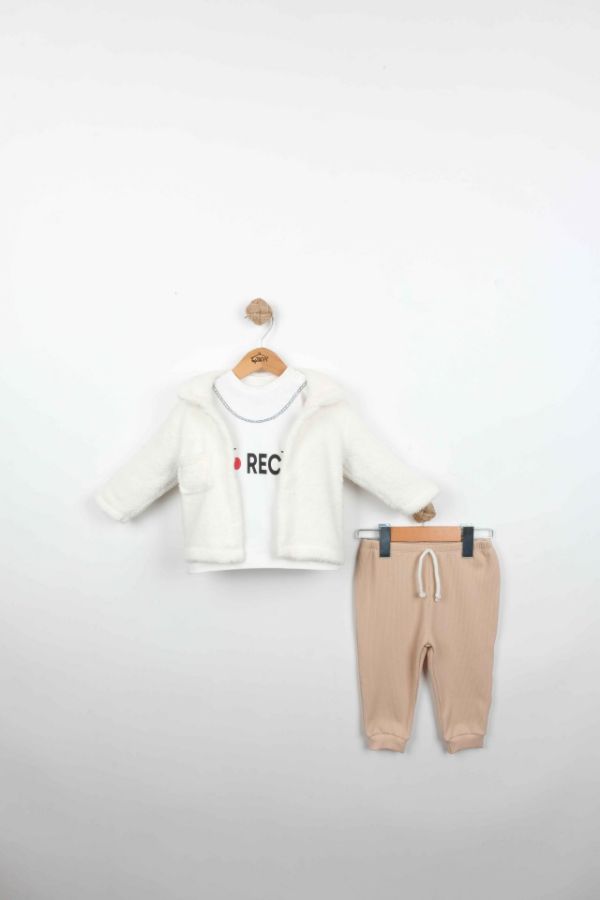 Picture of TAFYY BABY 80186 BEIGE-ECRU Baby Suit