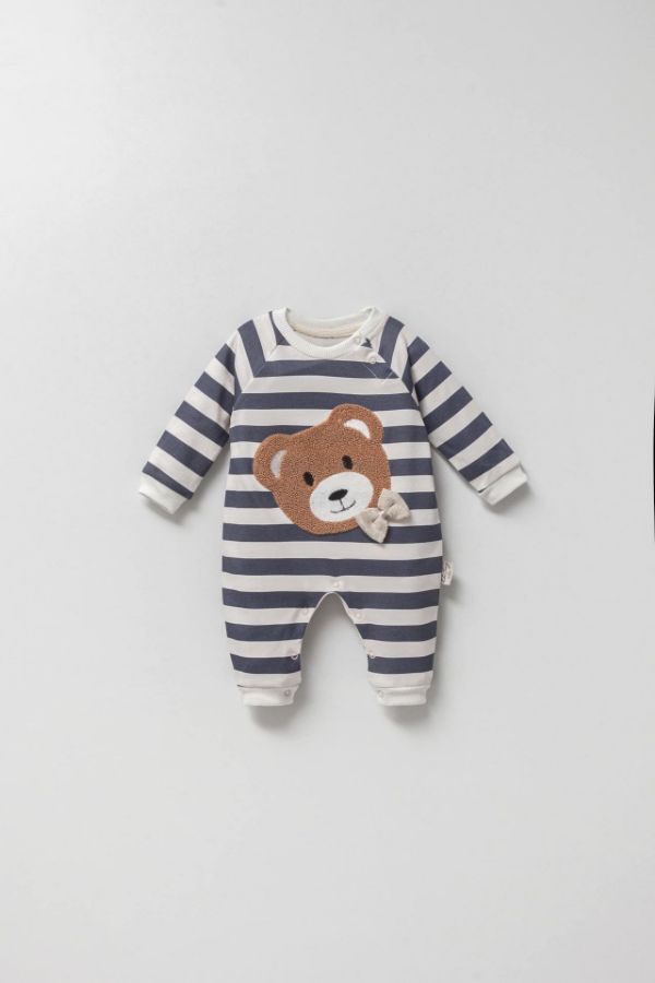 Picture of TAFYY BABY 7273 NAVY BLUE Baby Overalls