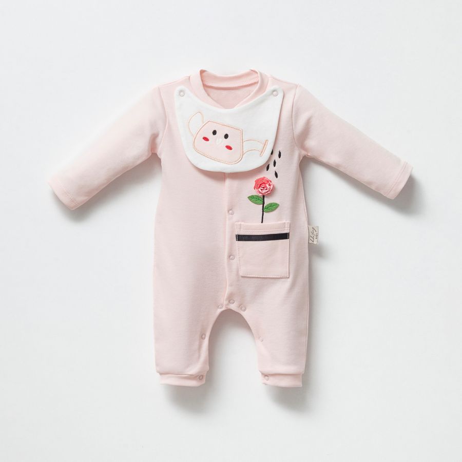 Picture of TAFYY BABY 7270 SALMON Baby Overalls