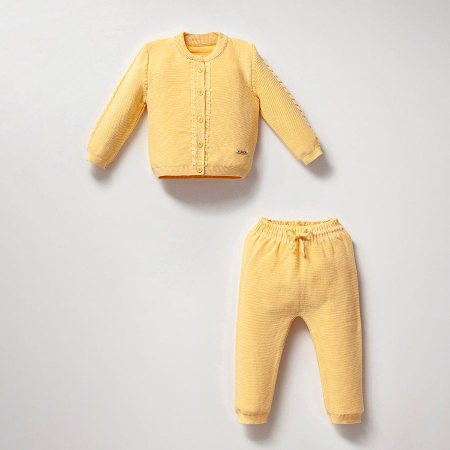 Picture of TAFYY BABY 60585 YELLOW Baby Suit