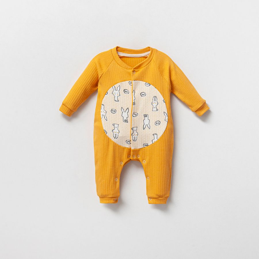 Picture of TAFYY BABY 50701 YELLOW Baby Overalls