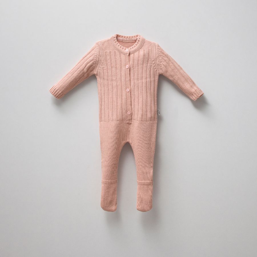 Picture of TAFYY BABY 14002 SALMON Baby Overalls