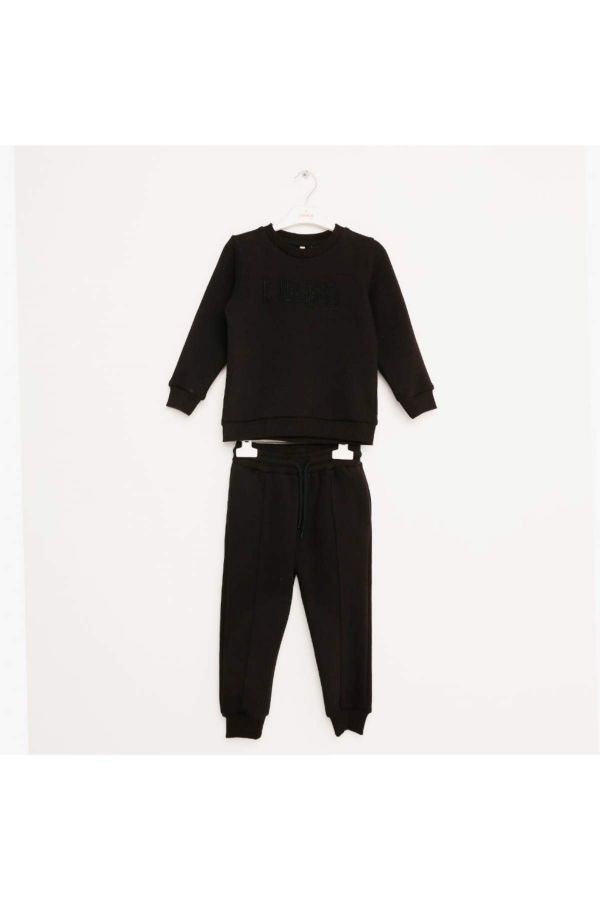 Picture of Nanica 323909 BLACK Boy Sports Pants