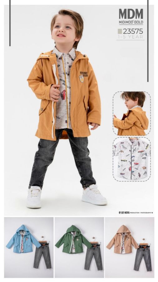 Picture of Midimod M23575 BEIGE Boy Suit