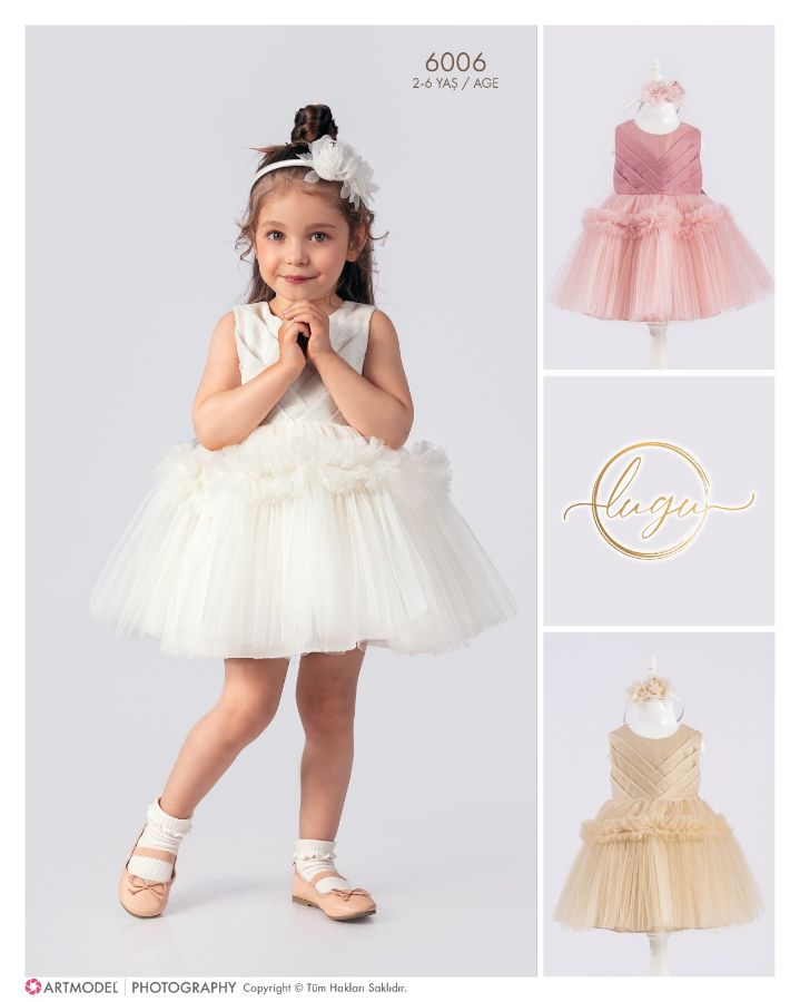 Picture of Lugu L6006 ECRU Girls’ special occasion dresses