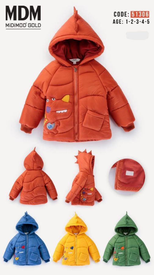 Picture of Midimod M51306 BRICK Boy Puffer Coat