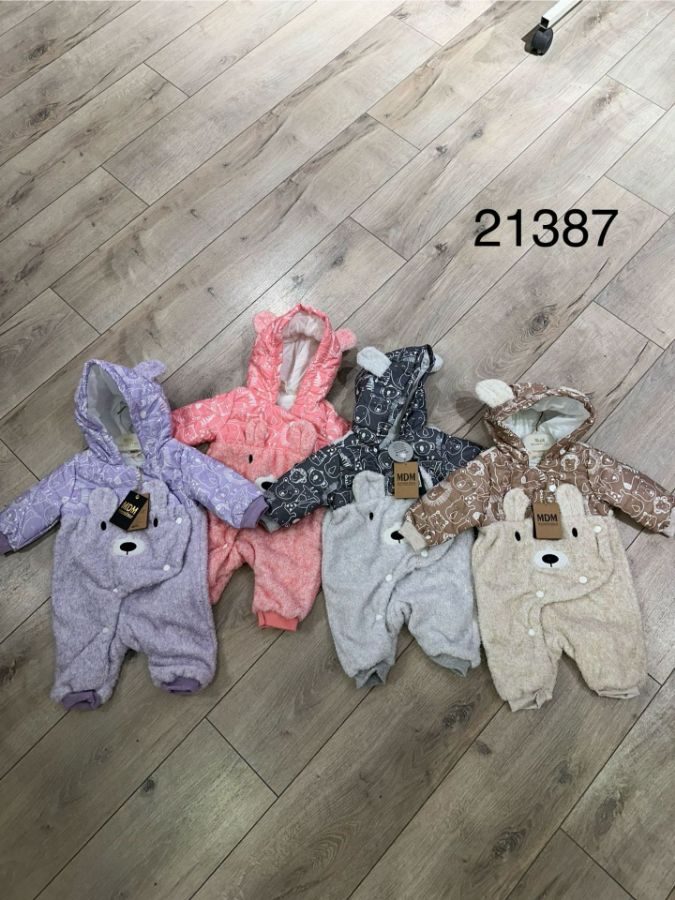 Picture of Midimod M21387 Lila Girl Overalls