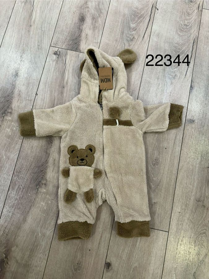 Picture of Midimod M22344 BEIGE Boy Overalls