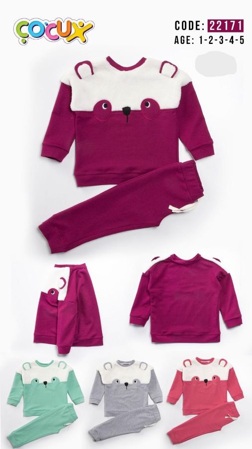 Picture of Cocux Ç22171 damson Girl Suit