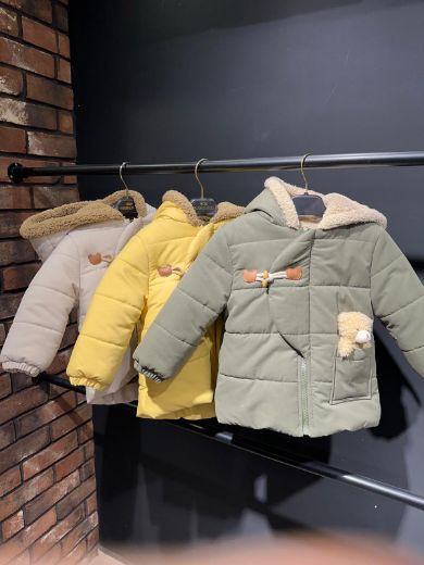 Picture of Midimod M51353 BEIGE Boy Coat