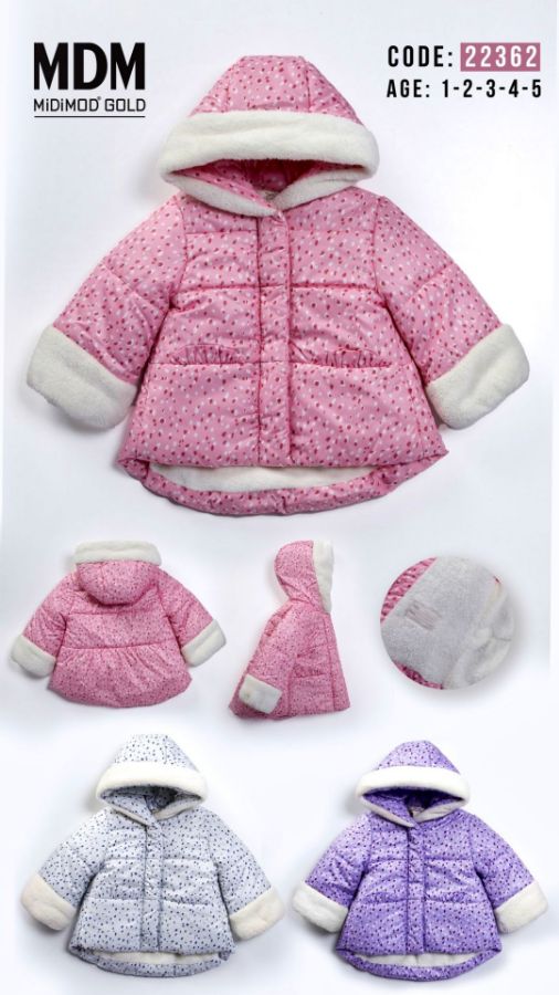 Picture of Midimod M22362 Lila Girl Coat