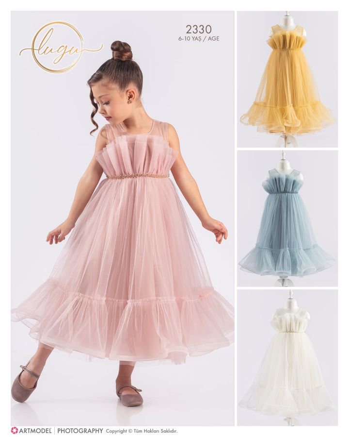 Picture of Lugu L2330 ECRU Girls’ special occasion dresses