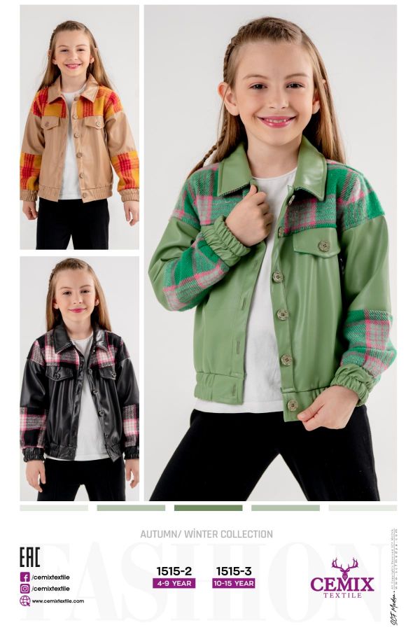 Picture of Cemix 1515-3 BLACK Girl Jacket