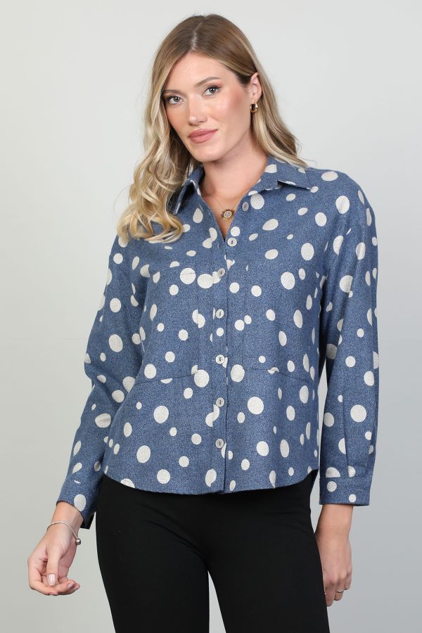 Picture of Seul 52775 NAVY BLUE Women Shirt