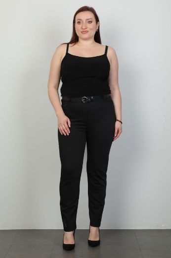 Picture of Extenzi 1194xl BLACK Plus Size Women Pants 