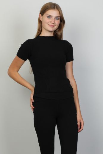 Picture of Samsara SM-1013 BLACK Women Blouse