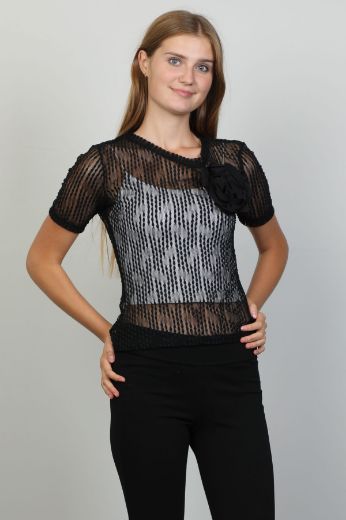 Picture of Samsara 02-6991 BLACK Women Blouse