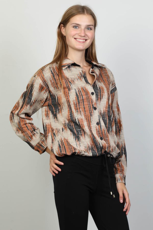 Picture of Seul 53179 BROWN Women Blouse