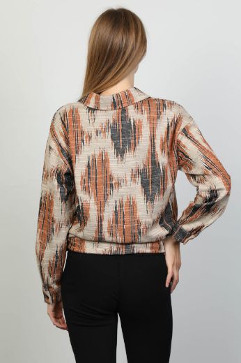 Picture of Seul 53179 BROWN Women Blouse