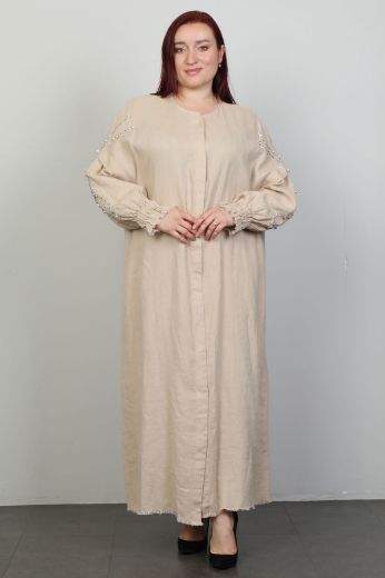 Picture of Nexx 30354xl BEIGE Plus Size Women Dress 