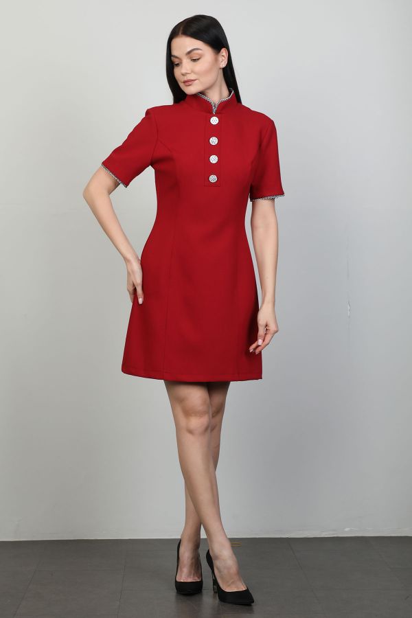 Picture of Samsara 01-6409 RED Women Dress