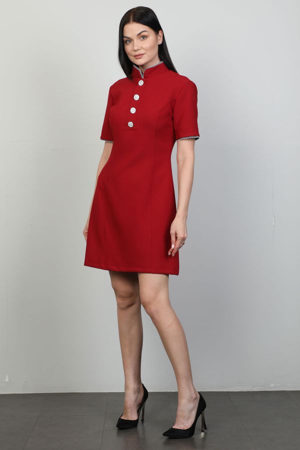 Picture of Samsara 01-6409 RED Women Dress