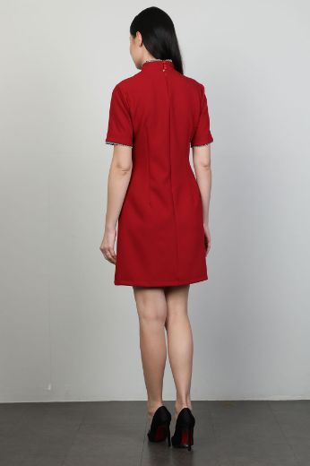 Picture of Samsara 01-6409 RED Women Dress