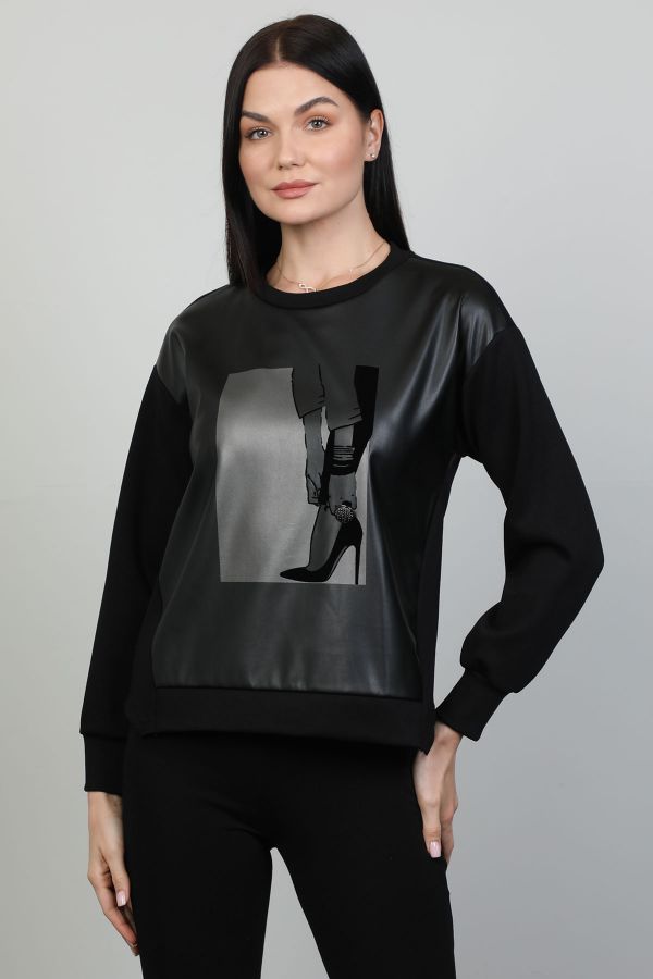 Picture of Seul 53184 BLACK Women Blouse