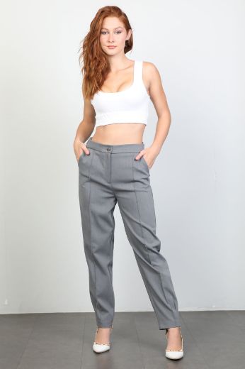 Picture of Bovona 245037 GREY Women's Trousers