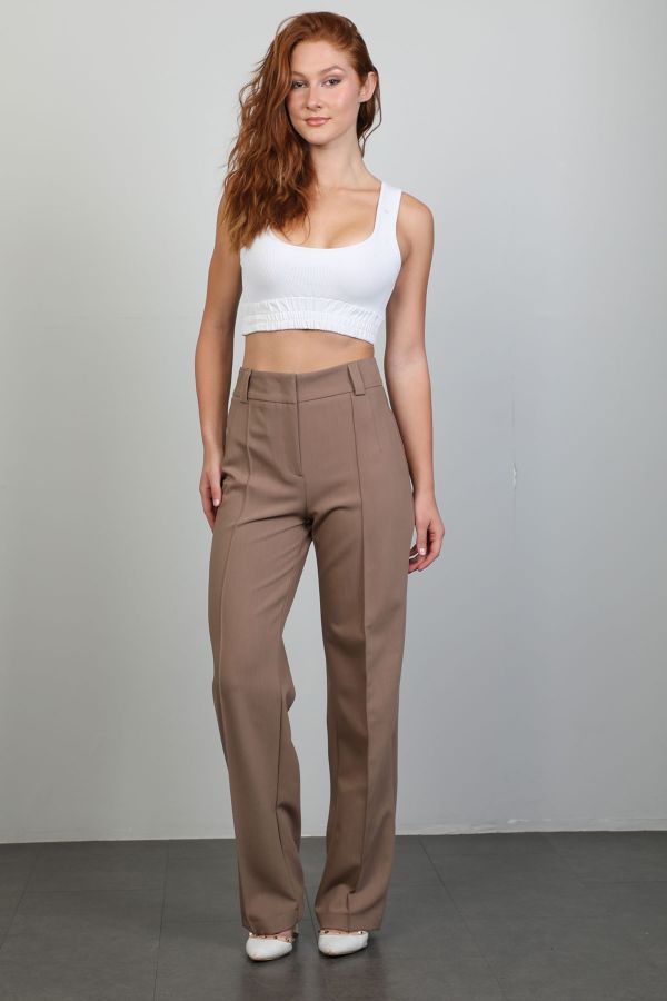 Picture of Bovona 244033 BROWN Women's Trousers