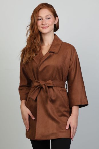 Picture of Fimore 00332-13 BROWN Women Jacket