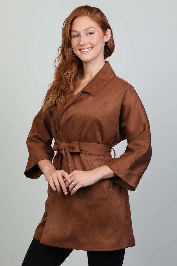 Picture of Fimore 00332-13 BROWN Women Jacket