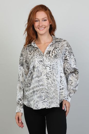 Picture of Modalinda 7411 GREY Women Blouse