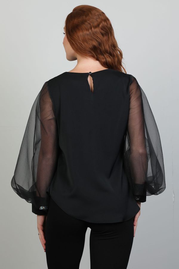 Picture of Modalinda 7403 BLACK Women Blouse