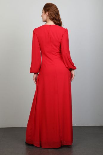 Picture of Xewn 7206 RED Women Dress