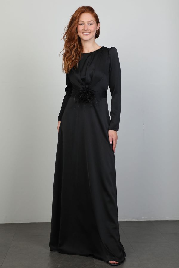 Picture of Xewn 7206 BLACK Women Dress