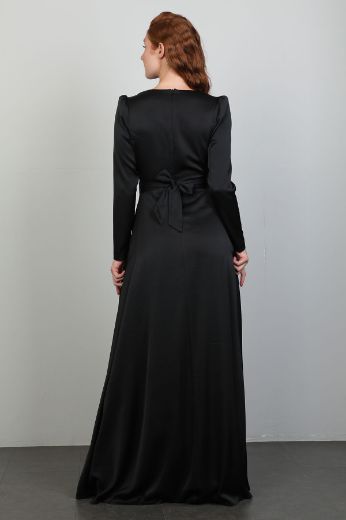 Picture of Xewn 7206 BLACK Women Dress