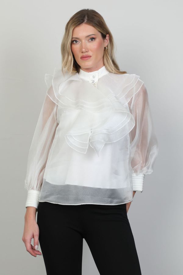 Picture of Roux 2311001 ECRU Women Blouse